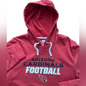 Arizona Cardinals Red Men’s Hoodie Size Large NFL Team Apparel Bridgang Football